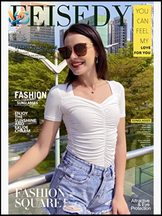 Oversized Polarized Sunglasses UV400 Protection Square Retro Fashion Women main image 7
